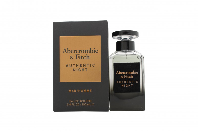 ABERCROMBIE & FITCH AUTHENTIC NIGHT EAU DE TOILETTE EDT - MEN'S FOR HIM. NEW