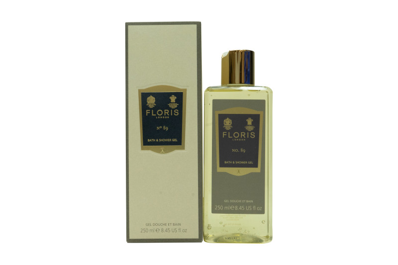 FLORIS NO.89 MOISTURISING BATH & SHOWER GEL - MEN'S FOR HIM. NEW. FREE SHIPPING